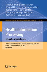 Produktbild: Health Information Processing. Evaluation Track Papers