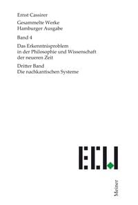 Produktbild: Das Erkenntnisproblem in der Philosophie und Wissenschaft der neueren Zeit. Dritter Band