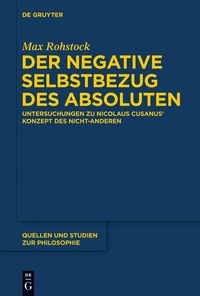 Produktbild: Der negative Selbstbezug des Absoluten