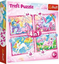 Produktbild: 4 in 1 Puzzle - Einh&ouml;rner