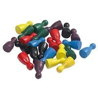 Produktbild: Halmakegel, 24 x 12 mm, 120 St&uuml;ck, farbig sortiert