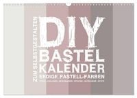 Produktbild: DIY Bastel-Kalender -Erdige Pastell Farben- Zum Selbstgestalten (Wandkalender 2027 DIN A3 quer), CALVENDO Monatskalender