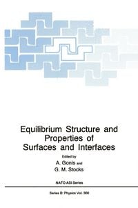 Produktbild: Equilibrium Structure and Properties of Surfaces and Interfaces