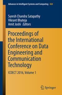 Produktbild: Proceedings of the International Conference on Data Engineering and Communication Technology