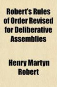 Produktbild: Robert's Rules of Order Revised for Deliberative Assemblies