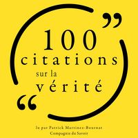 Produktbild: 100 citations sur la v&eacute;rit&eacute;