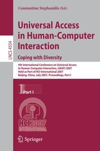 Produktbild: Universal Acess in Human Computer Interaction. Coping with Diversity