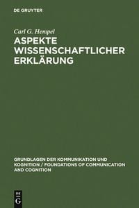 Produktbild: Aspekte wissenschaftlicher Erkl&auml;rung