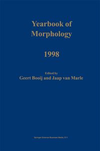 Produktbild: Yearbook of Morphology 1998