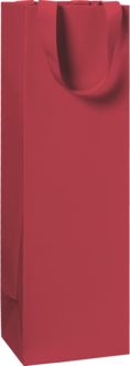 Produktbild: Flaschentasche One Colour | 11&times;36&times;10,5 cm, 250 g/m&sup2;, dunkelrot