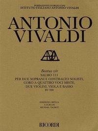 Produktbild: Beatus Vir Rv598