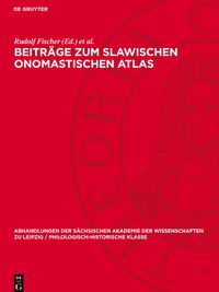 Produktbild: Beitr&auml;ge zum slawischen onomastischen Atlas