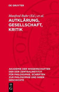 Produktbild: Aufkl&auml;rung, Gesellschaft, Kritik