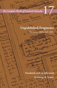 Produktbild: Unpublished Fragments (Summer 1886-Fall 1887)