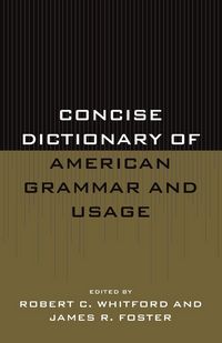 Produktbild: Concise Dictionary of American Grammar and Usage