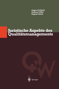 Produktbild: Juristische Aspekte des Qualit&auml;tsmanagements