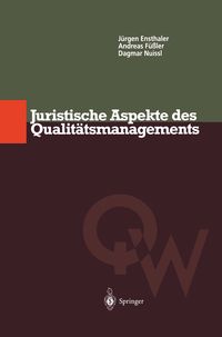 Produktbild: Juristische Aspekte des Qualit&auml;tsmanagements