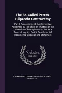 Produktbild: The So-Called Peters-Hilprecht Controversy