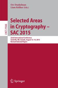 Produktbild: Selected Areas in Cryptography - SAC 2015