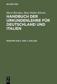 Produktbild: Register zur 2. und 3. Auflage