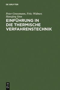 Produktbild: Einf&uuml;hrung in die thermische Verfahrenstechnik