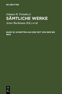 Produktbild: Schriften aus der Zeit von 1803 bis 1804