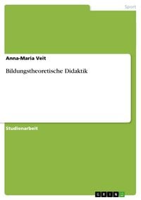 Produktbild: Bildungstheoretische Didaktik