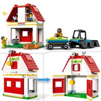 LEGO City 60346 Bauernhof mit Tieren und Spielzeug-Traktor mit Anhänger