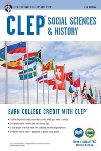 Produktbild: CLEP(R) Social Sciences & History Book + Online, 2nd Ed.