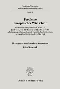 Produktbild: Probleme europ&auml;ischer Wirtschaft.