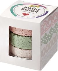 Produktbild: Folia  Washi-Dekor 4er Set PASTELL, 2x 15mmx5m + 2x 10mmx5m