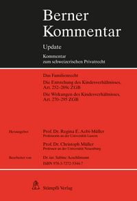 Produktbild: Kindesrecht, Art. 252-295 ZGB, 7. Erg&auml;nzungslieferung