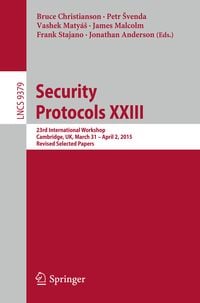 Produktbild: Security Protocols XXIII