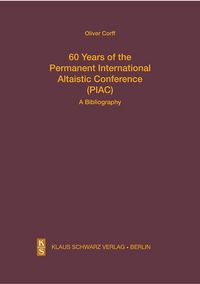 Produktbild: 60 Years of the Permanent International Altaistic Conference (PIAC)