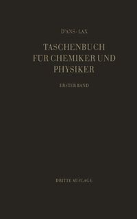 Produktbild: Taschenbuch f&uuml;r Chemiker und Physiker