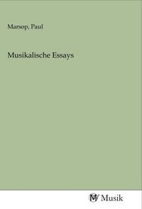 Produktbild: Musikalische Essays