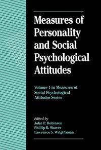 Produktbild: Measures of Personality and Social Psychological Attitudes