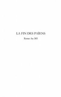 Produktbild: La fin des paiens - Rome An 385