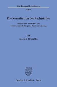 Produktbild: Die Konstitution des Rechtsfalles.