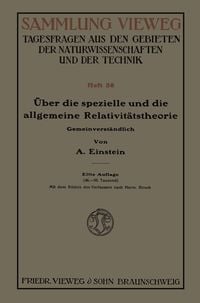 Produktbild: &Uuml;ber die spezielle und die allgemeine Relativit&auml;tstheorie (Gemeinverst&auml;ndlich)