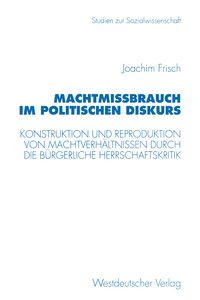 Produktbild: Machtmi&szlig;brauch im politischen Diskurs