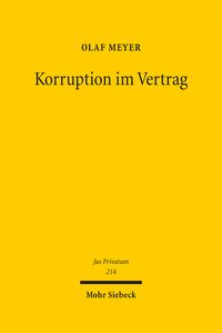 Produktbild: Korruption im Vertrag