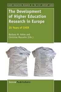 Produktbild: The Development of Higher Education Research in Europe