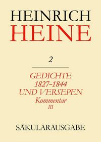 Produktbild: Gedichte 1827-1844 und Versepen. Kommentar III