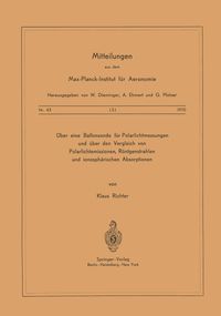 Produktbild: &Uuml;ber eine Ballonsonde f&uuml;r Polarlichtmessungen und &uuml;ber den Vergleich von Polarlichtemissionen, R&ouml;ntgenstrahlen und Ionosph&auml;rischen Absorptionen