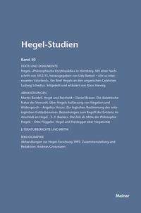 Produktbild: Hegel-Studien Band 30