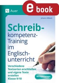 Produktbild: Schreibkompetenz -Training Englischunterricht 9-10