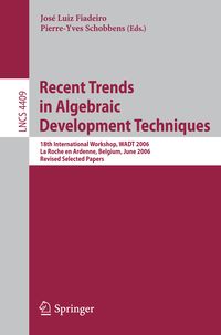 Produktbild: Recent Trends in Algebraic Development Techniques