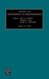 Produktbild: Research on Negotiation in Organizations