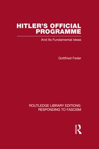 Produktbild: Hitler's Official Programme RLE Responding to Fascism